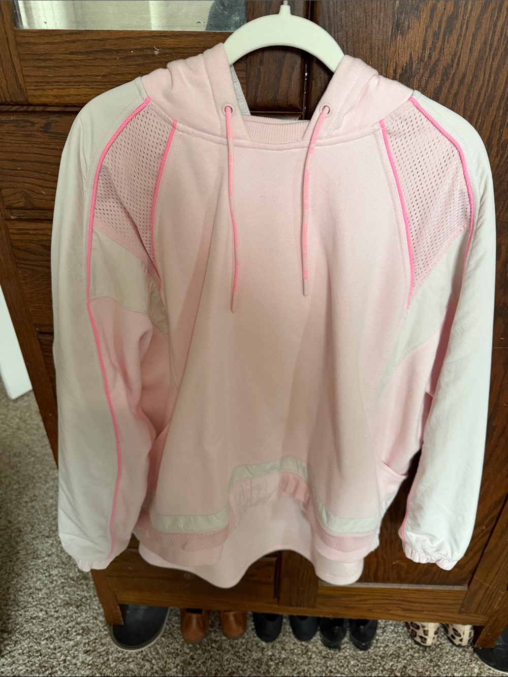 FP movement Women's Light Pink Hooded Sweater